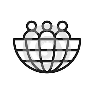 Global Audience Icon Image.