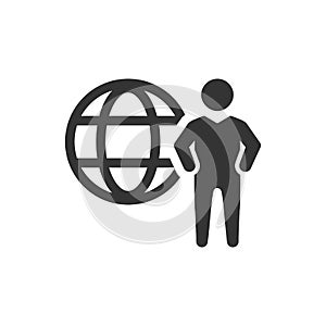 Global Business communication icon