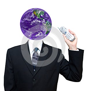 Global Business Communication Isolated