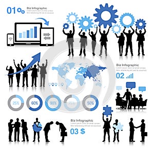 Global Business Communication Teamwork Organization Concept