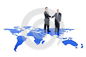 Global Business Cooperation Partnership Concept