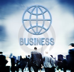 Global Business Enterprise Economics Corporation Concept