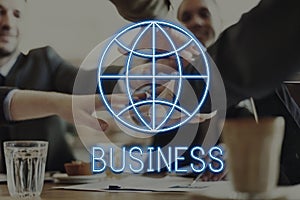 Global Business Enterprise Economics Corporation Concept