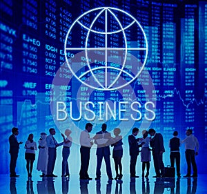 Global Business Enterprise Economics Corporation Concept