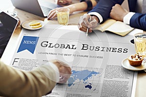 Global Business Export Import Networking Growth Concept photo