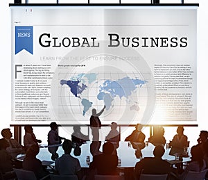 Global Business Export Import Networking Growth Concept