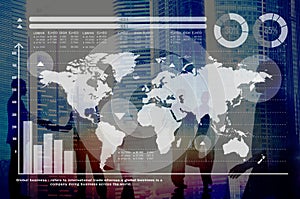 Global Business Graph Growth Finance Stock Market Concept