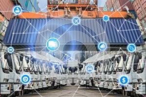 Global business logistics system connection technology interface