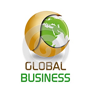 Global business logo