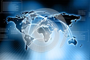 Global business network photo