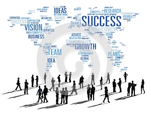 Global Business People Corporate Meeting Success Growth Concept