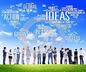 Global Business People Discussion Creativity Ideas Concept