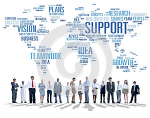 Global Business People Togetherness Support Teamwork Concept