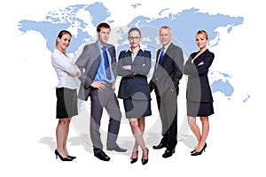 Global business team