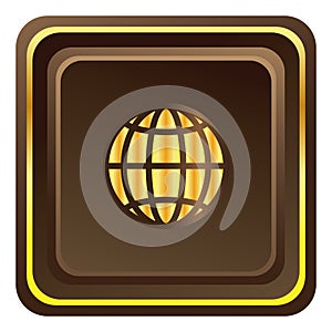 global button. Vector illustration decorative design