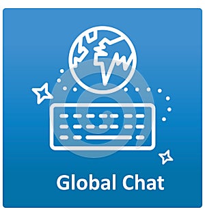 Global chart Isolated Vector icon that can easily modified or edit.