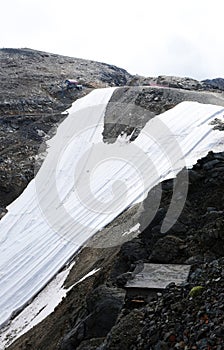 Global clima change: The Corvatsch-Glacier near St. Moritz cover photo
