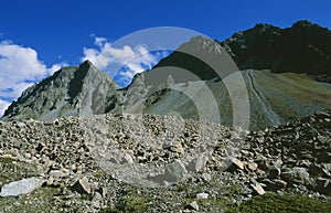 The global clima change makes the alps more dangerous due to melting permafrost photo