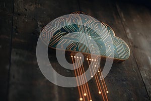 Global Cloud Computing Infrastructure and Data Connectivity Concept