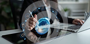 Global Cloud Computing Network Services and Data Storage Motif