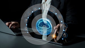 Global Cloud Computing Network Services and Data Storage Motif