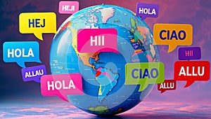 Global communication and language diversity around the world