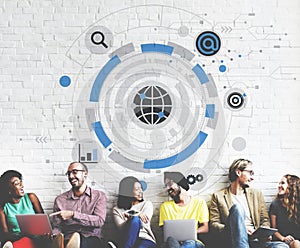 Global Communication Networking Connect Concept