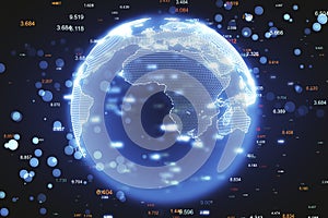 Global communication and theft concept