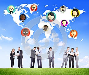 Global Community World People Social Networking Connection Concept