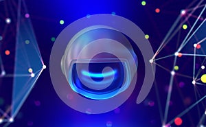 Global computer monitoring network. Artificial intelligence drone