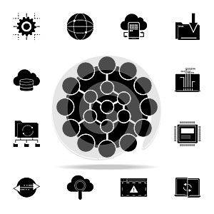 global connection icon. Web Development icons universal set for web and mobile