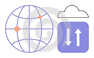 Global Connectivity and Cloud Data Transfer with Simple Visual Elements