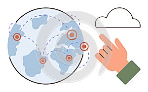 Global Connectivity Concept with Cloud Computing and Human Interaction