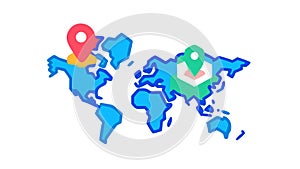 Global Connectivity and Remote Communication Network, vector design Generative AI