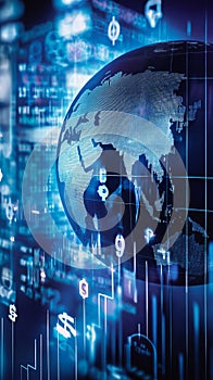 Global Connectivity and Technology in a Digital World Visualization