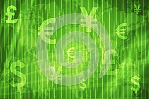 Global Currencies Abstract Background photo