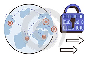 Global Cybersecurity with Network Connectivity and Secure Data Transfer