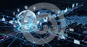 Global Cybersecurity Network Protection and Data Security