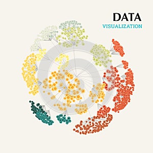 Global data complexity representation. Big data concept visualization. Analytics abstract concept.