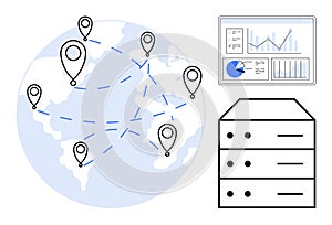 Global Data Network with Analytics Dashboard and Data Server