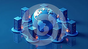 Global Data Network With Server Security