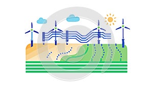 Global Data Network World Connectivity Icon, vector design Generative AI