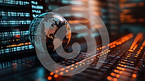 Global data visualization in a server room