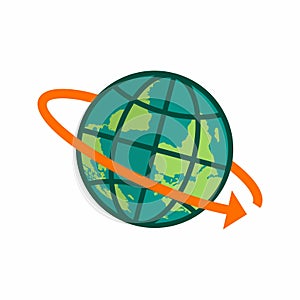 Global Delivery icon vector image.