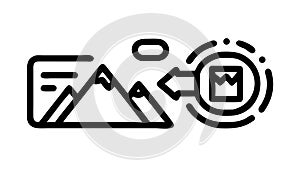 Global Digital Data Transfer Icon, vector design Generative AI