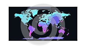 Global Digital Grid: World Map with Interconnected Data Network, vector design Generative AI