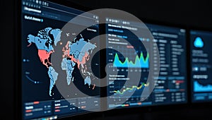 Global Digital Network Activity Monitoring and Data Analysis Dashboard