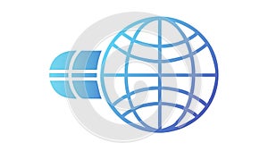 Global Digital Network, Interconnected World Data, vector design Generative AI