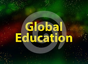 Global Education abstract bokeh dark background