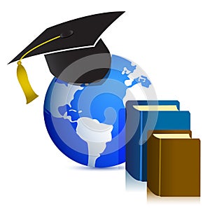 Global Education concept design illustration